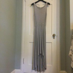 Elan Jersey Tank Dress with high-low hem